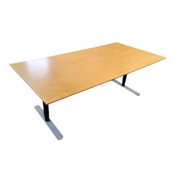 Elektrisch Zit Sta Bureau Zwart Grijs Beuken 200 x 100 beschikbaar voor biedingen