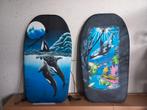 2  surfboarden/ zwemboarden met leuke print, Watersport en Boten, Golfsurfen, Funboard, Met koord, Zo goed als nieuw, Ophalen
