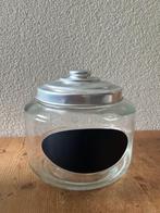 Voorraadpot met krijtetiket, Huis en Inrichting, Keuken | Potten en Pannen, Ophalen of Verzenden, Nieuw, Glas, Pot, Bus of Blik