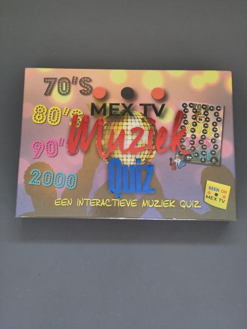 MEX TV Interactieve Muziekquiz, Hobby en Vrije tijd, Gezelschapsspellen | Bordspellen, Zo goed als nieuw, Een of twee spelers