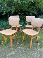 4 eetkamerstoelen (vintage/skai/jaren60), Ophalen, Gebruikt, Overige kleuren, Leer