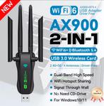 Wifi 6 en bluetooth 5.4 adapter voor Windows 10/11, Computers en Software, USB Sticks, Ophalen of Verzenden