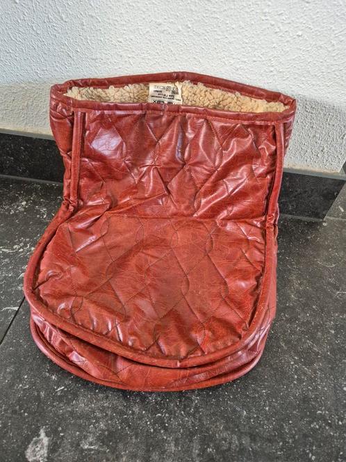 Voetenzak voetenwarmer leder Martex, Kleding | Dames, Sokken en Kousen, Gedragen, Overige typen, Overige maten, Bruin, Ophalen of Verzenden