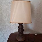 Vintage Schemerlamp Hout & Stof, Hout, Gebruikt, Vintage, Ophalen of Verzenden