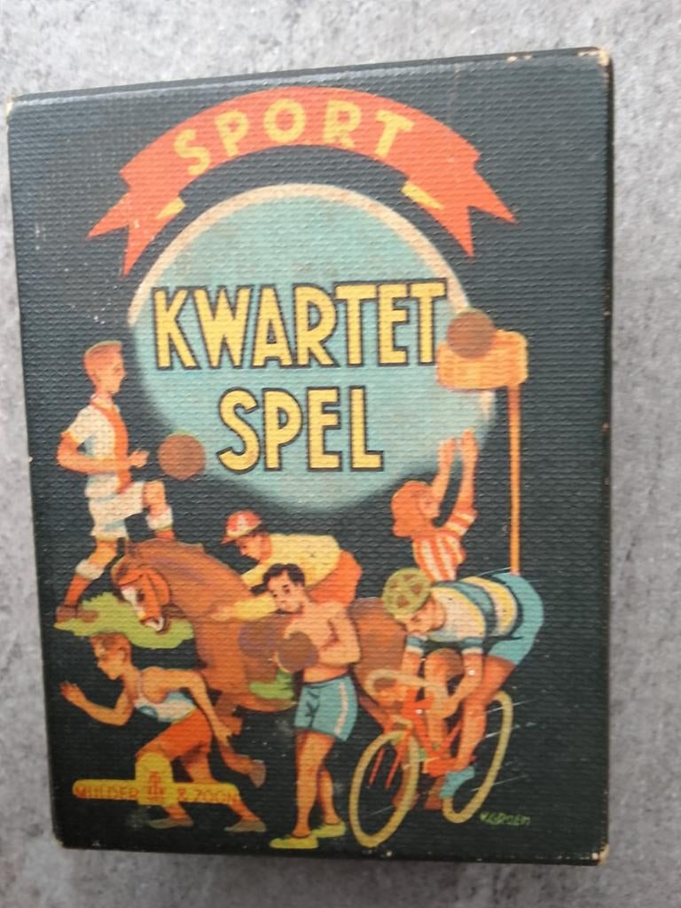 Vintage kwartetspel "Sport" van Mulder & Zoon, 1947, Verzamelen, Ophalen of Verzenden, Gebruikt, Kwartet(ten)