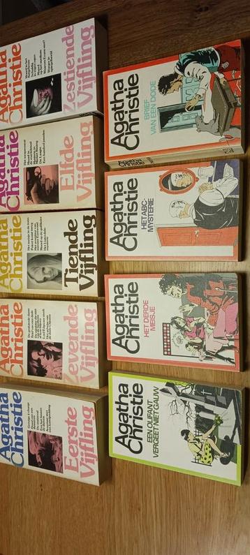 Agatha Christie - 9 Boeken, incl. 5 Vijflingen beschikbaar voor biedingen
