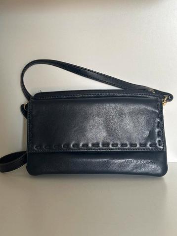 Anna & Robert Zwarte Schoudertas beschikbaar voor biedingen