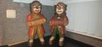 Houten Clowns met Accordeon - 45cm, Ophalen of Verzenden