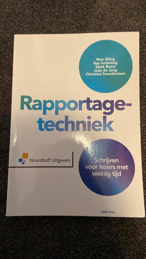 Jaap de Jong - Rapportagetechniek, Boeken, Wetenschap, Zo goed als nieuw, Verzenden