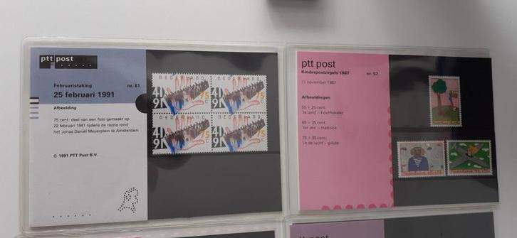 50 x PTT Post postzegelmapjes, Postzegels en Munten, Postzegels | Nederland, Postfris, Na 1940, Ophalen of Verzenden