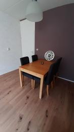 Uitschuifbare eettafel + gratis 4 stoelen Ikea tafel, Huis en Inrichting, Tafels | Eettafels, Ophalen, 100 tot 150 cm, 50 tot 100 cm