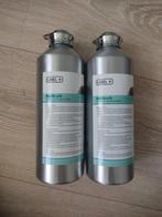 Twee Label+ Bedkruiken Aluminium met koperen sluiting, Ophalen of Verzenden, Zo goed als nieuw, Grijs, Overige typen