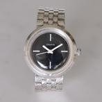 ✅ INDUS polshorloge zilver mechanisch PUW 560 retro ca 1970, Overige merken, Gebruikt, Polshorloge, Overige materialen