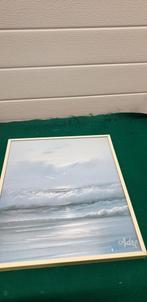 -	Schilderij met lijst, blauwe zee, adri, Ophalen of Verzenden, 'T Olde Gre-j, Info@toldegrej.nl, Endepoelstraat 20f Didam