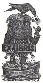 0755 Ex Libris Nederland : Lou Strik, 1983, Antiek en Kunst, Kunst | Etsen en Gravures, Verzenden