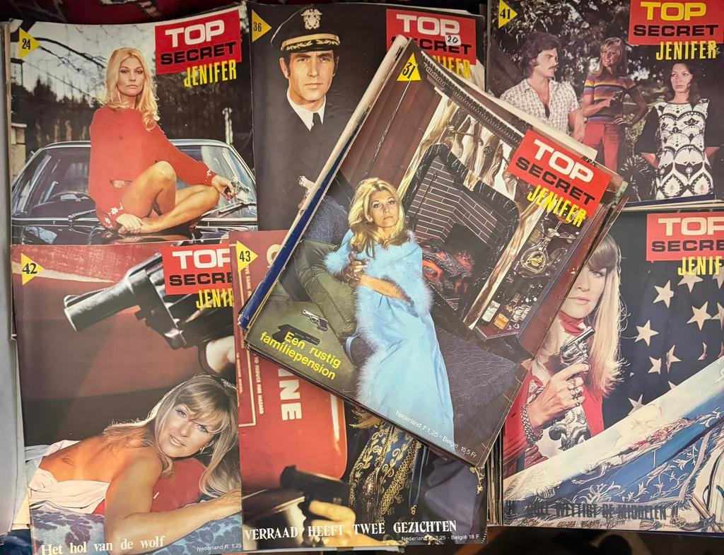 37 vintage foto romans Top Secret Jenifer, Boeken, Meerdere comics, Ophalen of Verzenden, Gelezen, Europa