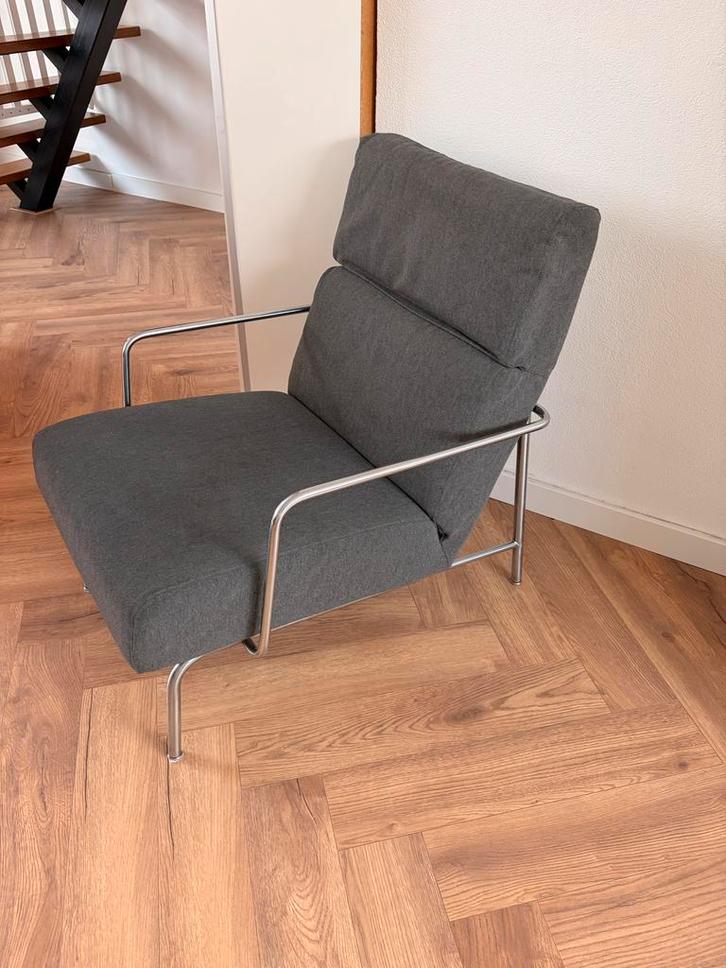 Stijlvolle Harvink stoel, Huis en Inrichting, Fauteuils, Gebruikt, Metaal, 50 tot 75 cm, Minder dan 75 cm, Ophalen