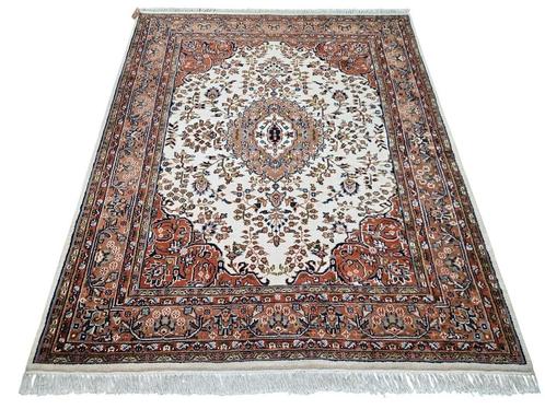Handgeknoopt Perzisch wol Keshan tapijt medallion 204x250cm, Huis en Inrichting, Stoffering | Tapijten en Kleden, Zo goed als nieuw