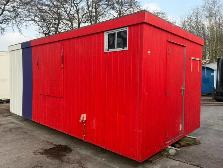 Metalen kantoorunit bouwkeet keet 63 L12, Zakelijke goederen, Machines en Bouw | Keten en Containers, Ophalen of Verzenden