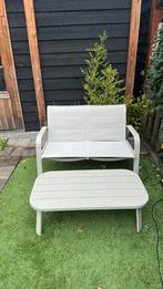 NIEUW! Wakefield loungebank en tafel beige metaal, Tuin en Terras, Ophalen, Nieuw, Aluminium