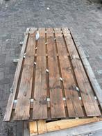 Douglas poort op stalen frame - 100x190cm, Ophalen, Gebruikt, 100 tot 150 cm, Flauwekul@wel.nl