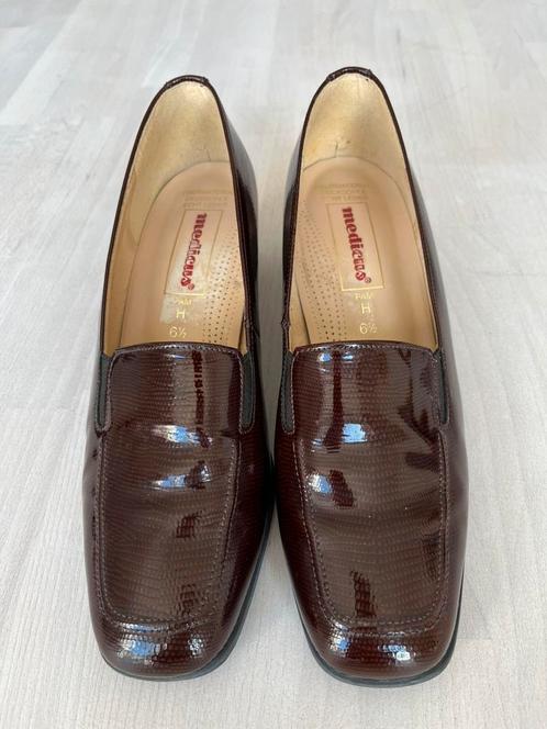 Medicus bruin lakleren instappers maat 6,5, Kleding | Dames, Schoenen, Zo goed als nieuw, Instappers, Bruin, Ophalen of Verzenden
