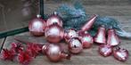 11 Roze kerstballen,1 Piek en 4 sterren, Diversen, Kerst, Ophalen of Verzenden, Nieuw