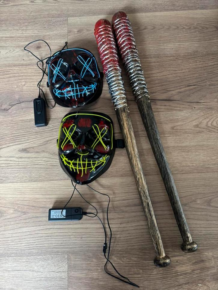 The purge helloween outfit, Hobby en Vrije tijd, Feestartikelen, Zo goed als nieuw, Ophalen