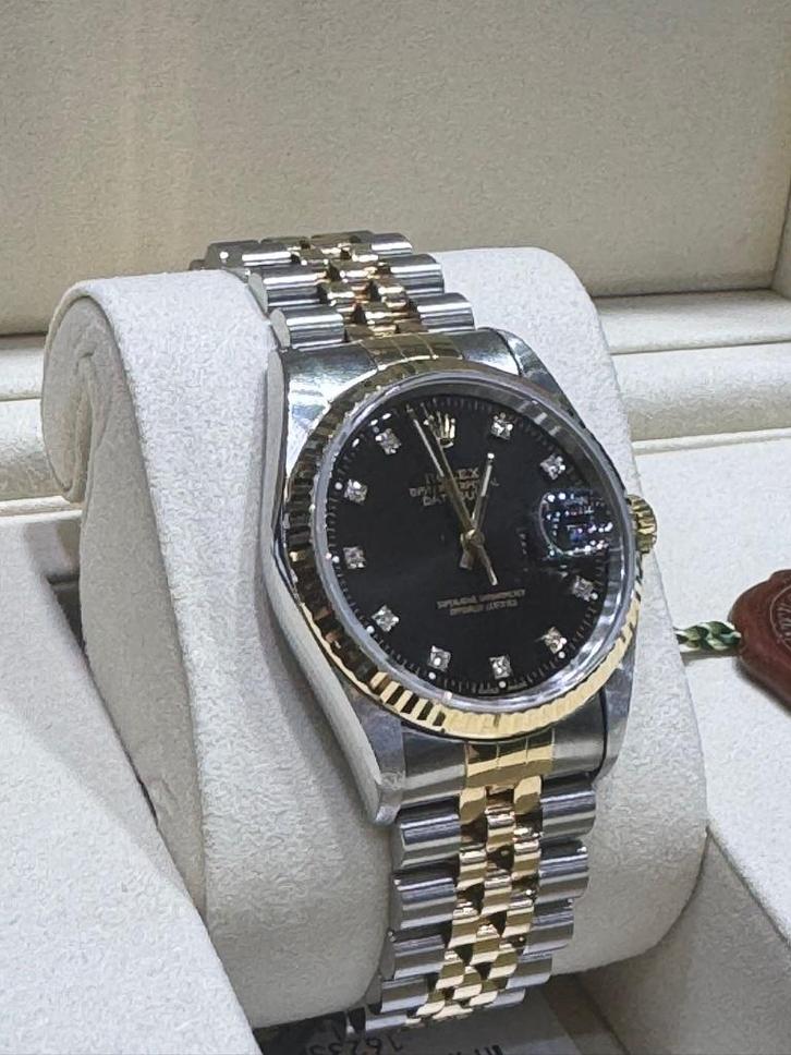 Rolex datejust 36mm gold/steel full set, Sieraden, Tassen en Uiterlijk, Horloges | Heren, Zo goed als nieuw, Polshorloge, Rolex