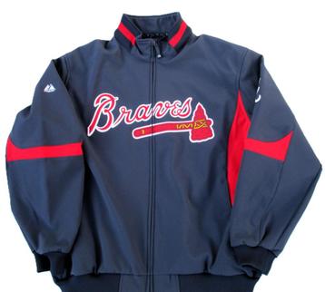 Atlanta braves mlb thermabase baseballjack majestic    XXL beschikbaar voor biedingen