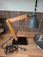 Mooie zelfgemaakte bureaulamp, Ophalen of Verzenden, Zo goed als nieuw, Minder dan 50 cm, Metaal