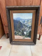 Antiek olieverfschilderij gesigneerd R.Veillon 1896, Antiek en Kunst, Kunst | Schilderijen | Klassiek, Ophalen