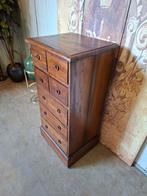 Klassiek teakhouten ladekastje, apothekerskastje, archiefkas, Ophalen of Verzenden, Zo goed als nieuw, 25 tot 50 cm, Minder dan 100 cm
