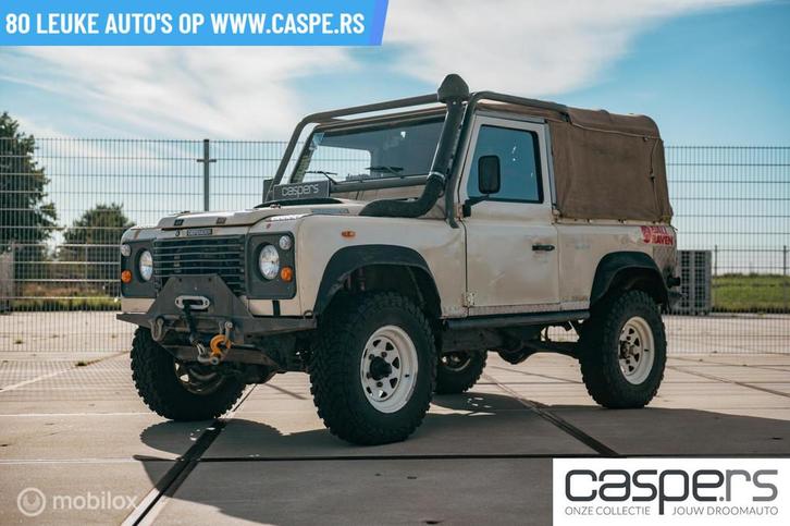 Land Rover Defender Tdi 90" soft Top, Auto's, Bestelauto's, Bedrijf, Te koop, Alarm, Startonderbreker, Land Rover, Diesel, Euro 2