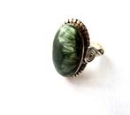 Prachtige 925 zilveren Serafiniet RING, maat 17,5, Sieraden, Tassen en Uiterlijk, Verzenden, Zo goed als nieuw, 17 tot 18, Dame of Heer