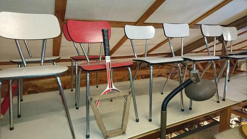 Echte oude vintage keuken stoelen echte klassieke modellen, Huis en Inrichting, Stoelen, Gebruikt, Bruin, Ophalen