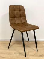 Eetkamerstoel microvezel cognac nieuw, Ophalen of Verzenden, Nieuw