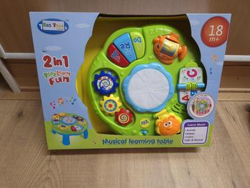 Fun musical 2-in-1 learning table Eco Toys beschikbaar voor biedingen