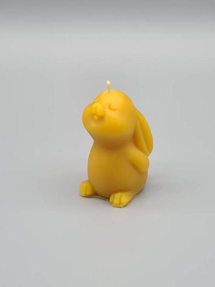 Konijn van Gele Bijenwas, Huis en Inrichting, Woonaccessoires | Kandelaars en Kaarsen, Nieuw, Minder dan 25 cm, Overige materialen