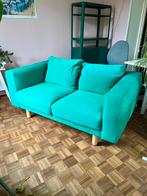 Groene Ikea tweezitsbank, Ophalen, Gebruikt, 100 tot 125 cm, 150 tot 200 cm