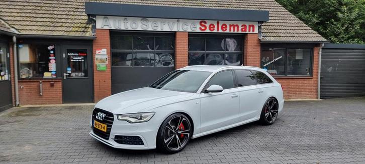 Audi A6 2.0 TFSI 3xS 132KW Avant Multitr 2013 Wit, Auto's, Audi, Bedrijf, A6, ABS, Achteruitrijcamera, Airbags, Airconditioning