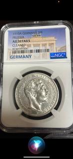 3 x 3 mark duitsland in ngc slab  zilver, Ophalen of Verzenden, Duitsland, Zilver