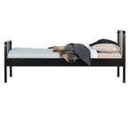 WOOOD Mees bed 90x200 cm + pocketvering matras + beddengoed, Ophalen, 85 tot 100 cm, Zo goed als nieuw, Matras