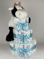 Luiertaart jongen Koe Blauw, Kinderen en Baby's, Ophalen of Verzenden, Nieuw, Kraamcadeau