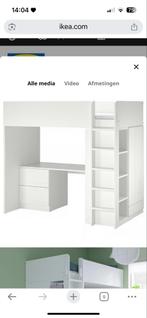 IKEA Smastad Hoogslaper Wit - Gedemonteerd, Huis en Inrichting, Slaapkamer | Stapelbedden en Hoogslapers, Gebruikt, Eenpersoons