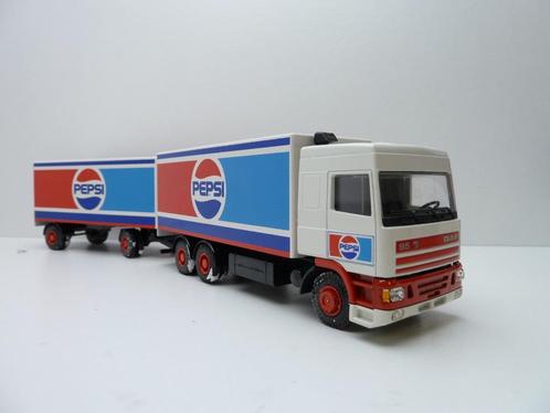 DAF 95  '' Pepsi Cola ''  Lion Car, Hobby en Vrije tijd, Modelauto's | 1:50, Zo goed als nieuw, Bus of Vrachtwagen, Lion Toys