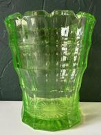 Leerdam glas Art Deco vaas annagroen 1930's, Antiek en Kunst, Antiek | Glas en Kristal, Ophalen of Verzenden