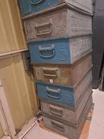 Industriële Zinken Magazijnbakken, Huis en Inrichting, Woonaccessoires | Kisten, Ophalen, 50 tot 100 cm, Minder dan 50 cm, Minder dan 50 cm