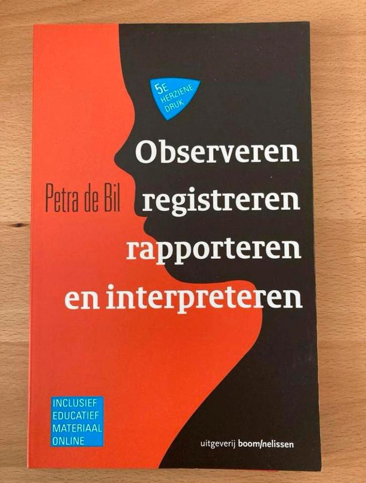DE BIL - Oberserveren registreren rapporteren interpreteren, Boeken, Studieboeken en Cursussen, Nieuw, HBO, Beta, Ophalen of Verzenden