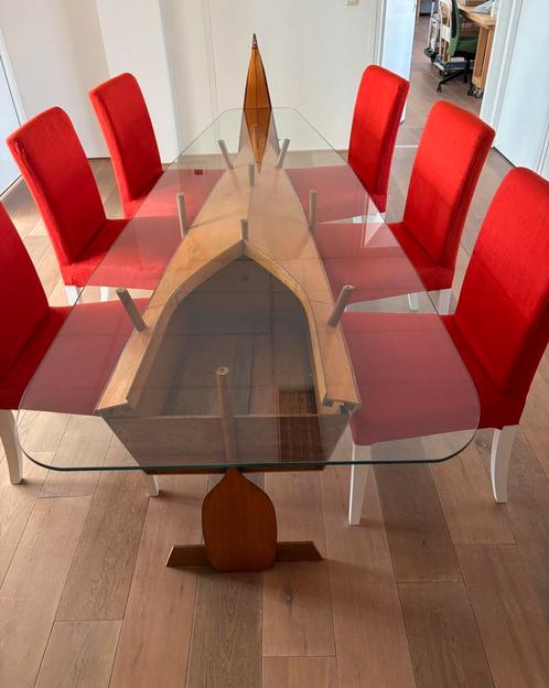 Uniek exemplaar!  Eetafel of vergadertafel, Huis en Inrichting, Tafels | Eettafels, Zo goed als nieuw, 50 tot 100 cm, 200 cm of meer